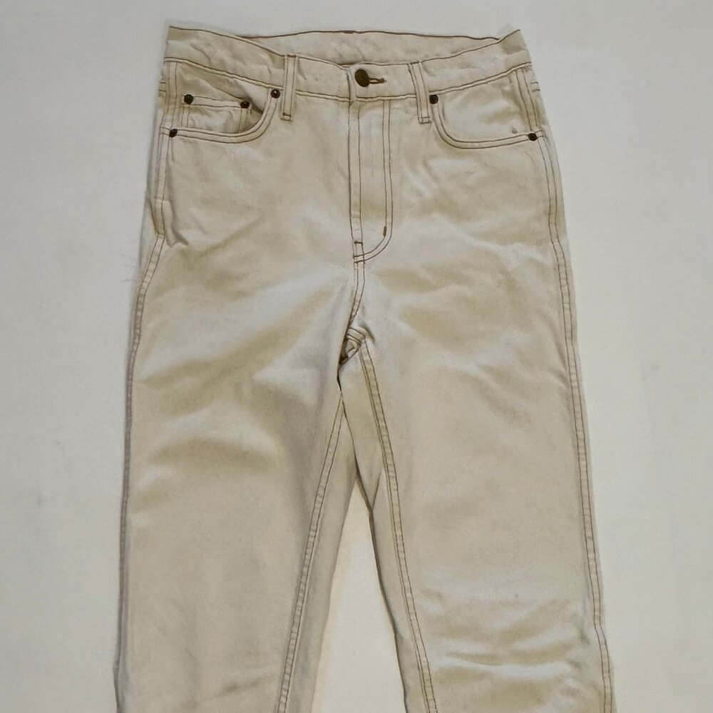 B Sides Louis High Rise Slim in Tile White, size 26
